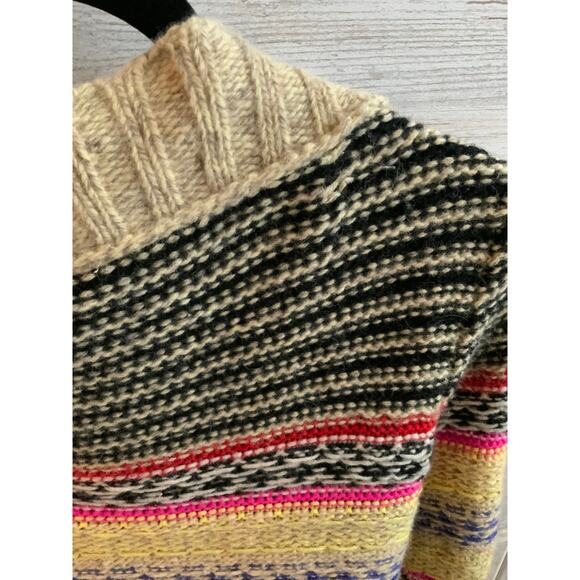 Free People Multicolor Wool Blend Boho Cardigan Sweater - XS - Picture 5 of 5